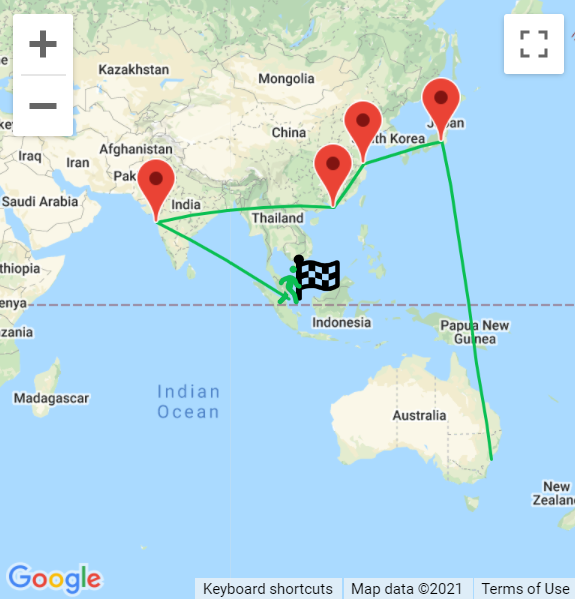 A screenshot of the fundraising challenge I ran at Adyen